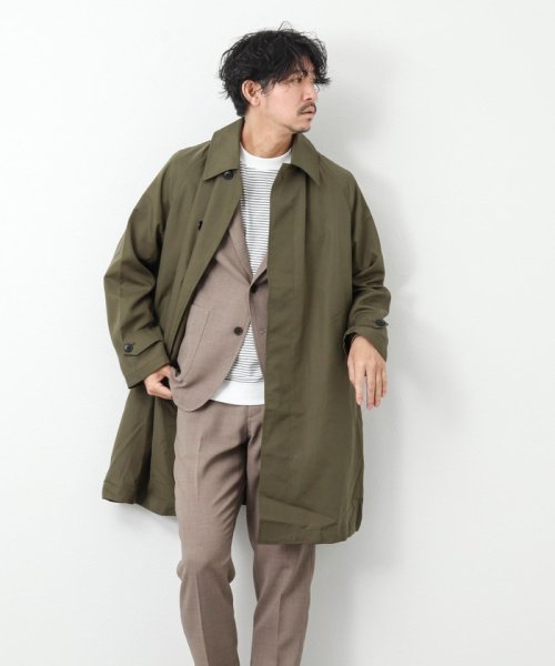 NOLLEY’S goodman(ノーリーズグッドマン)/【TAION/タイオン】《限定展開 / ビジカジ対応》別注NON DOWN BAL COLLAR COAT  ステンカラー バルカラーコート/img32