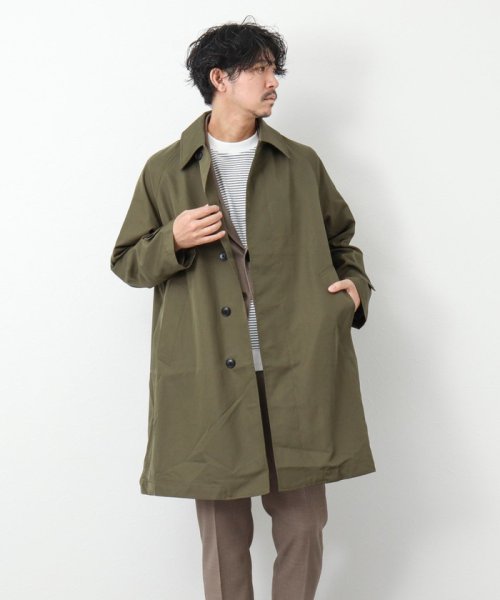 NOLLEY’S goodman(ノーリーズグッドマン)/【TAION/タイオン】《限定展開 / ビジカジ対応》別注NON DOWN BAL COLLAR COAT  ステンカラー バルカラーコート/img34