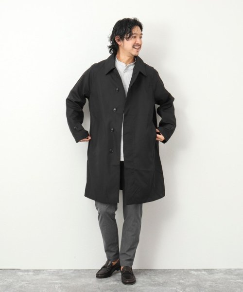 NOLLEY’S goodman(ノーリーズグッドマン)/【TAION/タイオン】《限定展開 / ビジカジ対応》別注NON DOWN BAL COLLAR COAT  ステンカラー バルカラーコート/img56