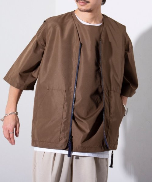 GLOSTER(GLOSTER)/【限定展開】【TAION/タイオン】ミリタリー Ripstop Vest リバーシブルベスト/img22