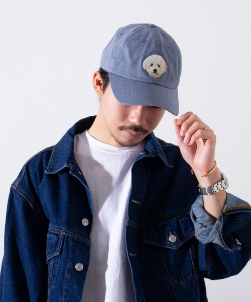 GLOSTER(GLOSTER)/【GLOSTER/グロスター】WASHED DOG embroidery CAP キャップ 刺繍/img01