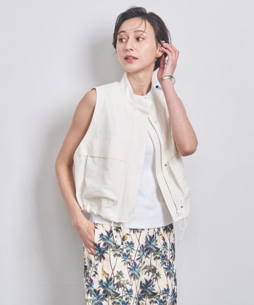 ＜SACRA＞ノースリーブ ジャケット ベスト 