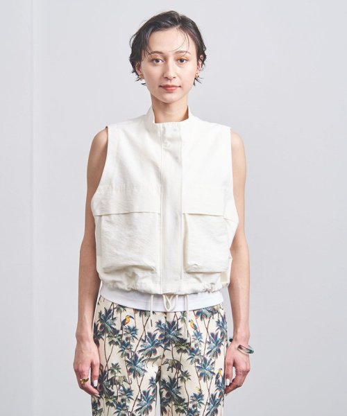 ＜SACRA＞ノースリーブ ジャケット ベスト 
