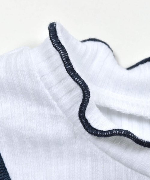 SLAP SLIP(スラップスリップ)/ハートリボン模様生地ドッキング長袖Tシャツ(80~140cm)/img08