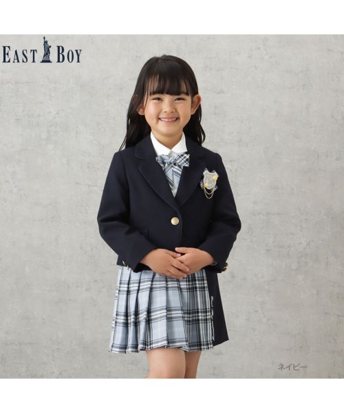 MAC HOUSE(kid's)(マックハウス（キッズ）)/EASTBOY イーストボーイ 女児入学スーツ セパレート チェック柄 3点セット 335201680/img01