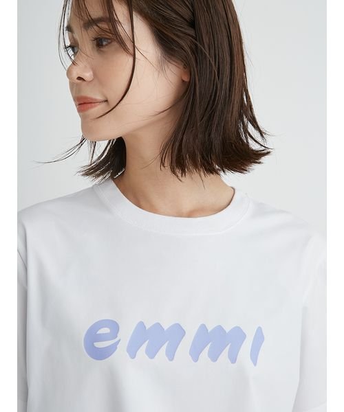 emmi atelier(emmi　atelier)/【emmi atelier】ペイントemmiロゴTシャツ/img07