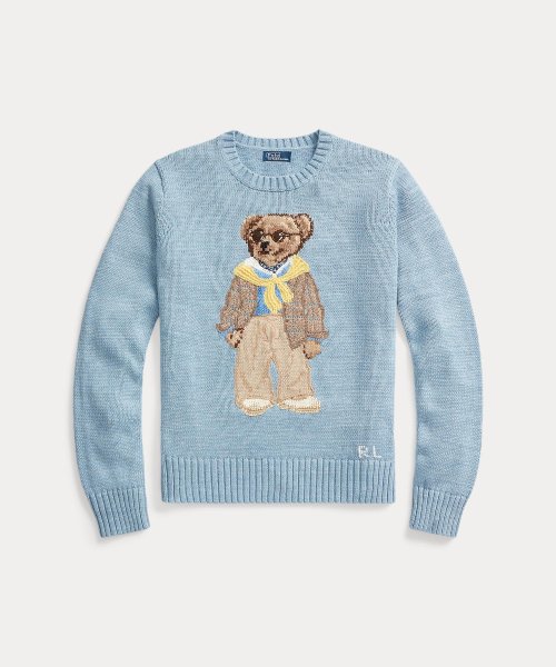 Polo ベア コットン クルーネック セーター