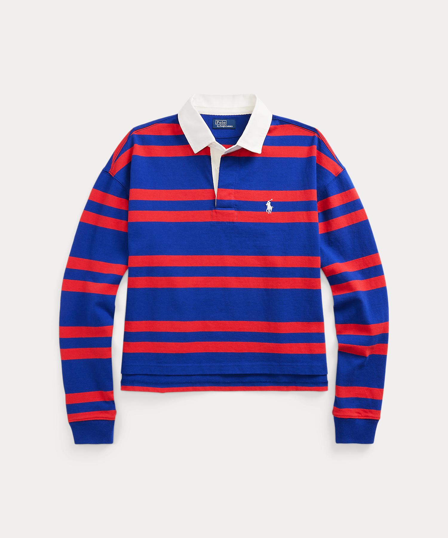 高品質，格安 ストライプド クロップド ジャージー ラグビー シャツ