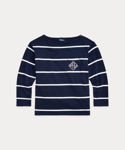 POLO RALPH LAUREN(POLO RALPH LAUREN)/モノグラムロゴ ストライプド ジャージー Tシャツ/img01