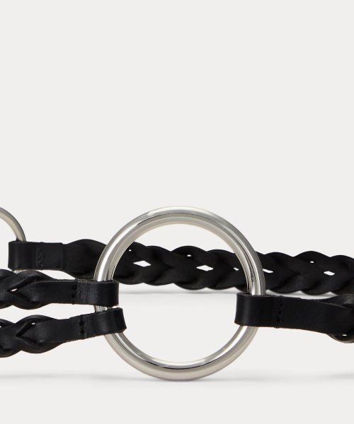 トライストラップ Oリング ブレーデッド レザー ベルト 