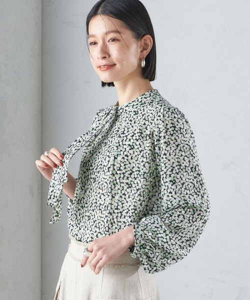 SHIPS WOMEN(シップス　ウィメン)/〈手洗い可能〉プリント スカーフタイ ブラウス 24SS ◇/img36