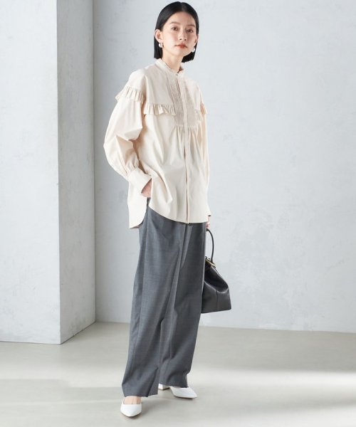 SHIPS WOMEN(シップス　ウィメン)/* 〈手洗い可能〉ブザム フリル シャツ 24SS ◇/img19