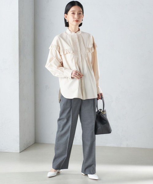 SHIPS WOMEN(シップス　ウィメン)/* 〈手洗い可能〉ブザム フリル シャツ 24SS ◇/img20