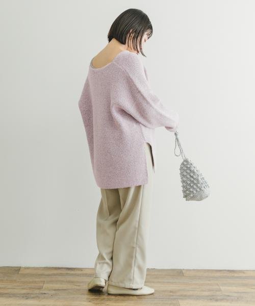 ITEMS URBANRESEARCH(アイテムズ アーバンリサーチ（レディース）)/カタアゼ深Vニット/img14