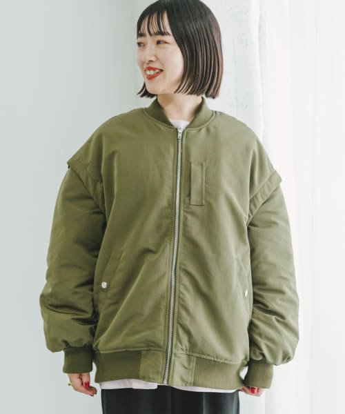 ITEMS URBANRESEARCH(アイテムズ アーバンリサーチ（レディース）)/中綿2WAYブルゾン/img17