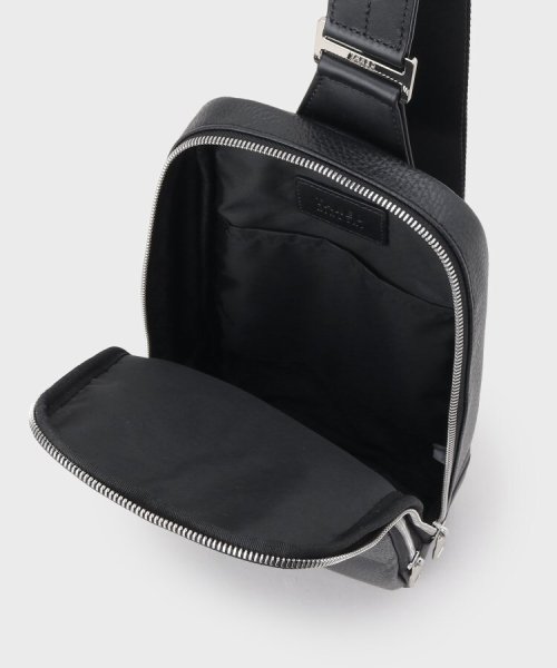 ラインブロッキング レザーワンショルダー 