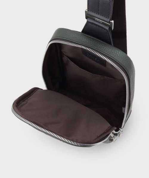 ラインブロッキング レザーワンショルダー 