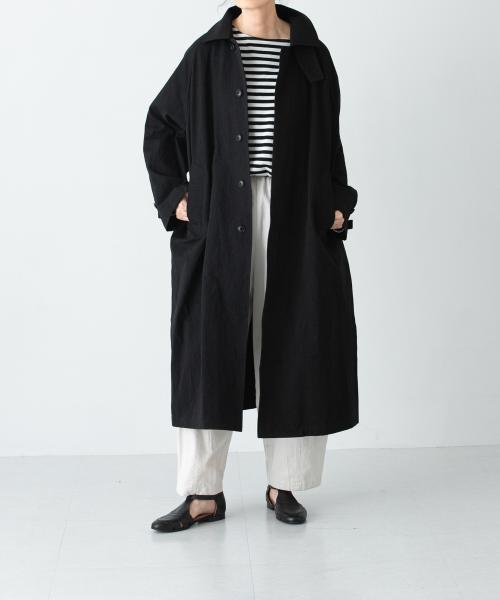 ステンカラーラグランビッグコート 