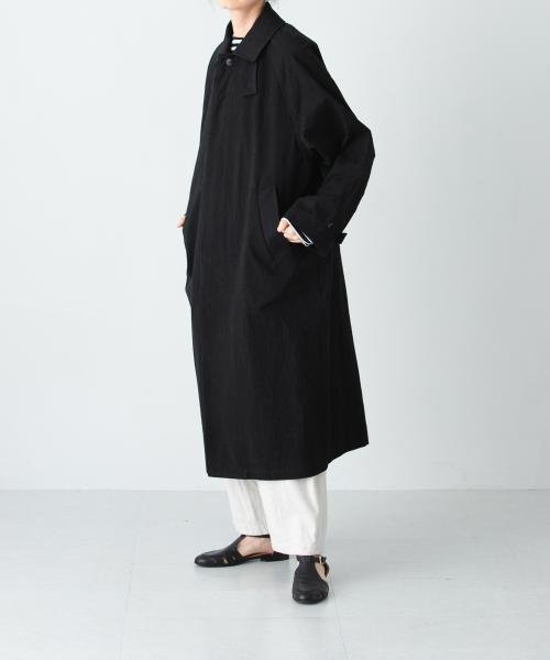 ステンカラーラグランビッグコート 
