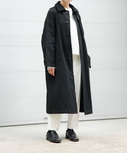 ステンカラーラグランビッグコート 