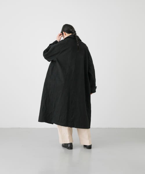 ステンカラーラグランビッグコート 
