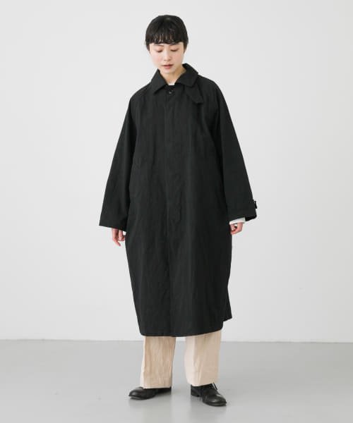 ステンカラーラグランビッグコート 