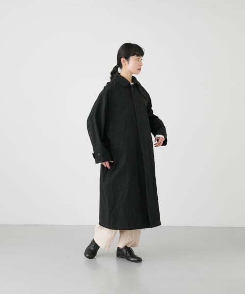 ステンカラーラグランビッグコート 