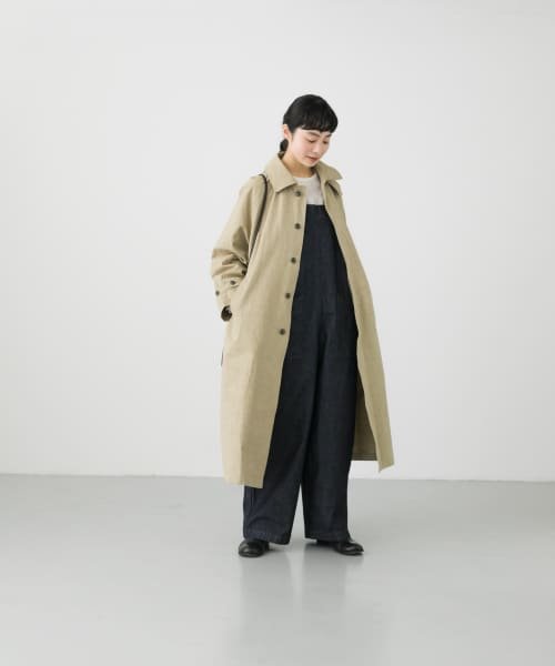 ステンカラーラグランビッグコート 