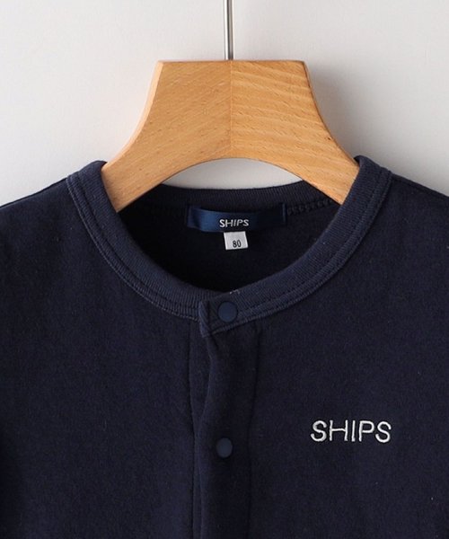 SHIPS KIDS(シップスキッズ)/SHIPS KIDS:70～80cm / ロゴ 半袖 ロンパース/img02