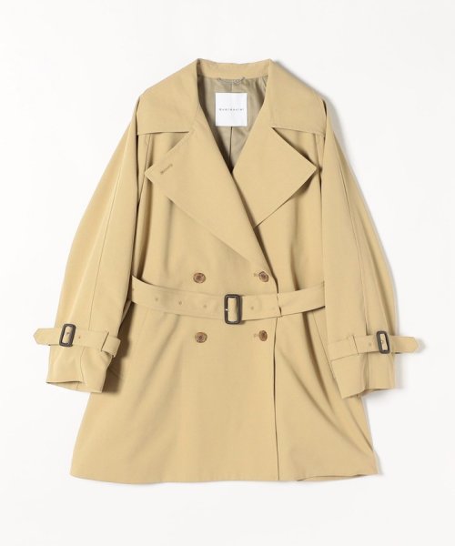 quaranciel:〈洗濯機可能〉バック フレア ミディ トレンチ コート quaranciel トレンチ コート 品番：614 ONE