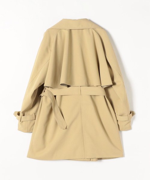 quaranciel:〈洗濯機可能〉バック フレア ミディ トレンチ コート quaranciel トレンチ コート 品番：614 ONE