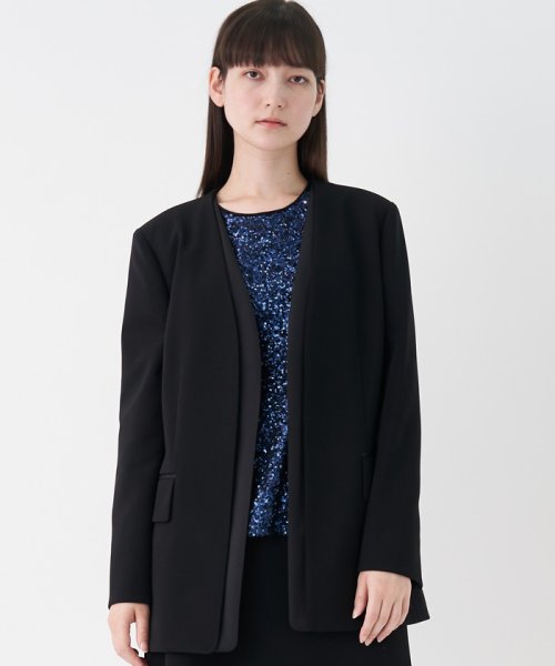 LANVIN COLLECTION(ランバンコレクション（レディス）)/ノーカラーカルゼジャケット/img08