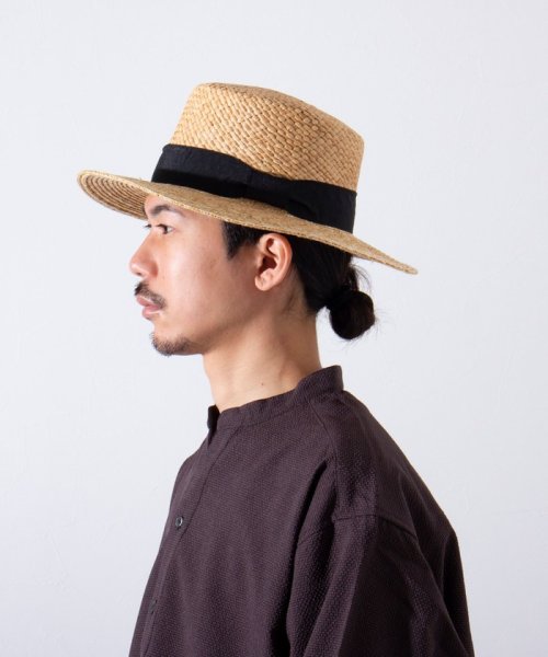 GLOSTER(GLOSTER)/【限定展開】【GLOSTER/グロスター】SWICH BOATHER HAT ハット 麦わら カンカン帽/img12