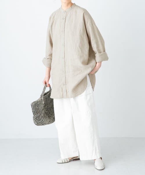 『ユニセックス』リネンビッグシャツ PAYDAY /ペイデイ　別注PAYDAY刺繍SHIRT N1571793131(12155円)