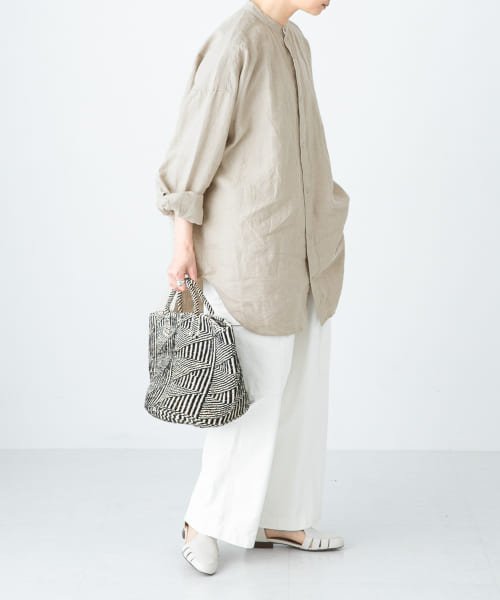 『ユニセックス』リネンビッグシャツ PAYDAY /ペイデイ　別注PAYDAY刺繍SHIRT N1571793131(12155円)