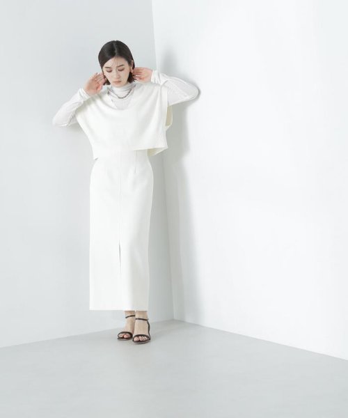 NATURAL BEAUTY BASIC(ナチュラルビューティーベーシック)/Vネックベスト×シアーリブトップス/img30