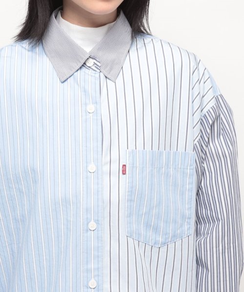 LEVI’S OUTLET(リーバイスアウトレット)/NOLA オーバーサイズシャツ ブルー LORELAI STRIPE/img03