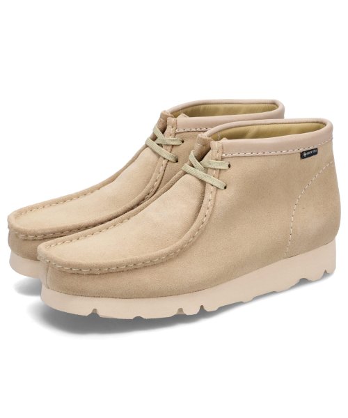 クラークス Clarks ワラビー ゴアテックス ブーツ メンズ レディース 防水 WALLABEE BT GTX ベージュ 26168545 クラークス WALLABEE BT GTX GORE