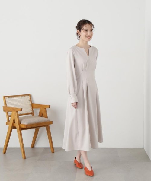 N Natural Beauty Basic(エヌナチュラルビューティベーシック)/ウエストタックキーネックワンピース《WEB限定商品》《S Size Line》/img22