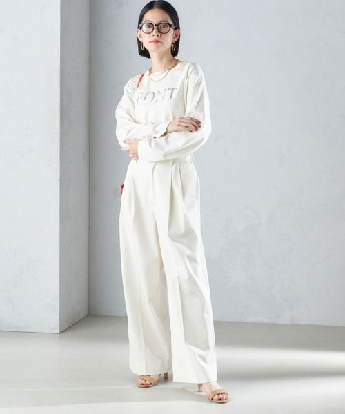 SHIPS WOMEN(シップス　ウィメン)/〈手洗い可能〉ハイカウント ツイル チノ タック パンツ 24SS ◇/img20