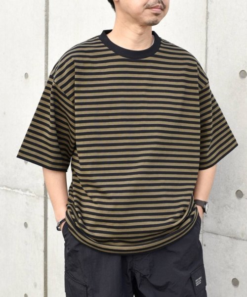 SHIPS any MEN(シップス　エニィ　メン)/SHIPS any: ベーシック ボーダー リラックス Ｔシャツ 24SS◇/img07