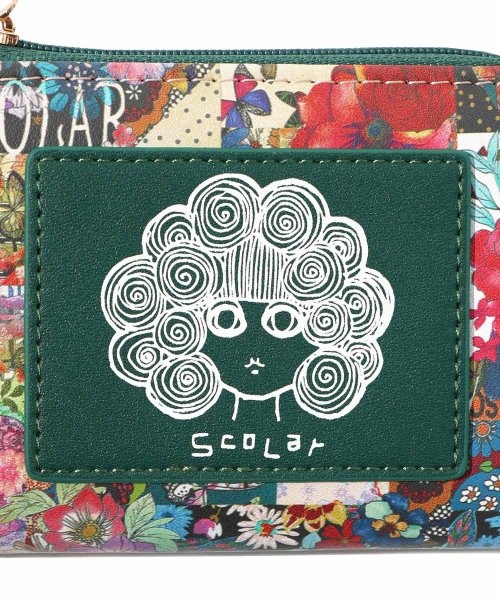 ScoLar(スカラー)/スカラーちゃんアップリケ花柄コインパスケース/img02