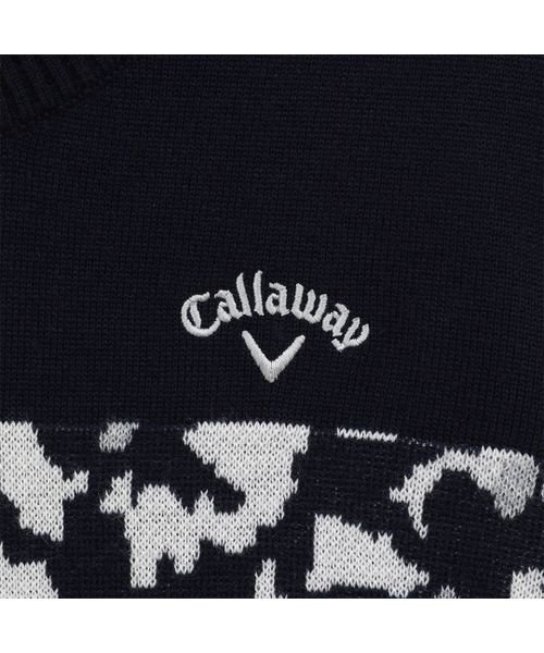 Callaway(キャロウェイ)/フラワージャカードクルーネックニット/img10