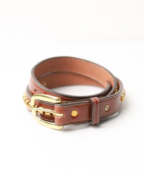 ar/mg(エーアールエムジー)/【W】【US－TL－2377， US－TL－2378】【it】【TL】【TORY LEATHER】1" Bridle Leather Clincher Belt/img01