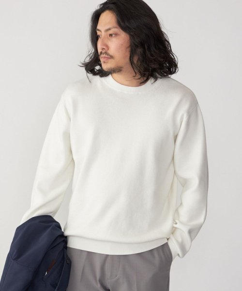 SHIPS MEN(シップス　メン)/*SHIPS:〈洗濯機可能〉テレワーク ビズ コットン/カシミヤ クルーネック ニット/img07