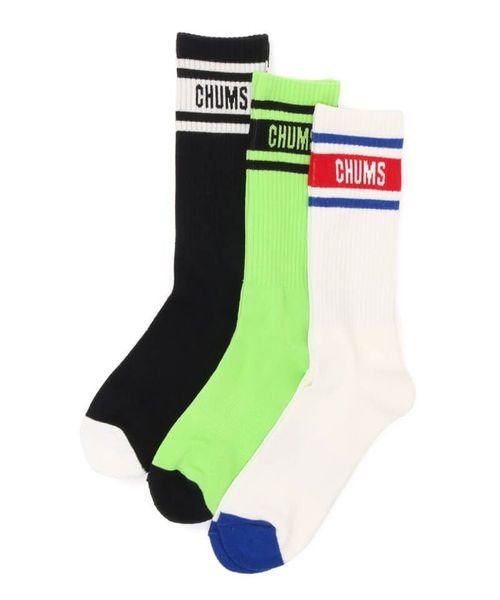 CHUMS(チャムス)/3P CHUMS Medium Socks (3P チャムス ミディアム ソックス)/img01