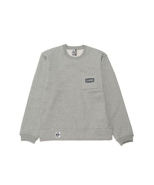 CHUMS(チャムス)/CHUMS LOGO POCKET CREW TOP (チャムスロゴ ポケット クルートッフ)/img01