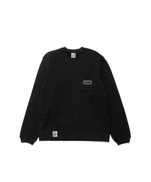 CHUMS(チャムス)/CHUMS LOGO POCKET CREW TOP (チャムスロゴ ポケット クルートッフ)/img01