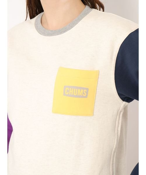 CHUMS(チャムス)/CHUMS LOGO POCKET CREW TOP (チャムスロゴ ポケット クルートッフ)/img06