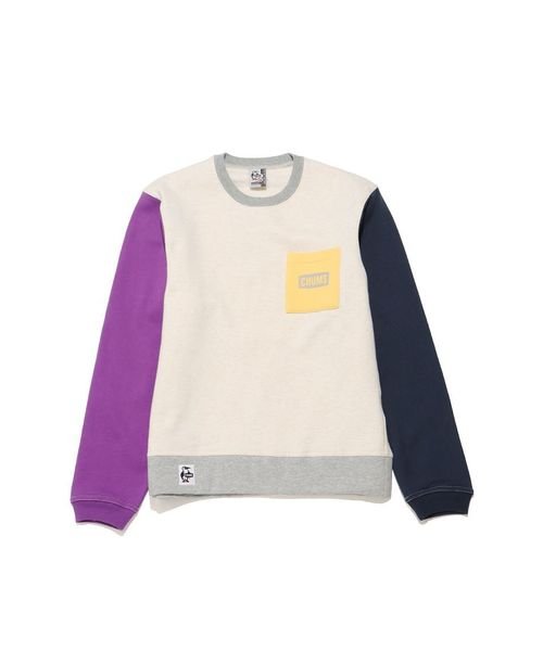 CHUMS(チャムス)/CHUMS LOGO POCKET CREW TOP (チャムスロゴ ポケット クルートッフ)/img01